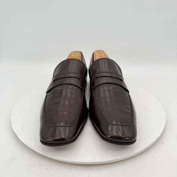 Louis Vuitton Men Size UK 8.5 US 9.5 Brown Leather Penny Loafer Dress Shoes - Picture 3 of 14